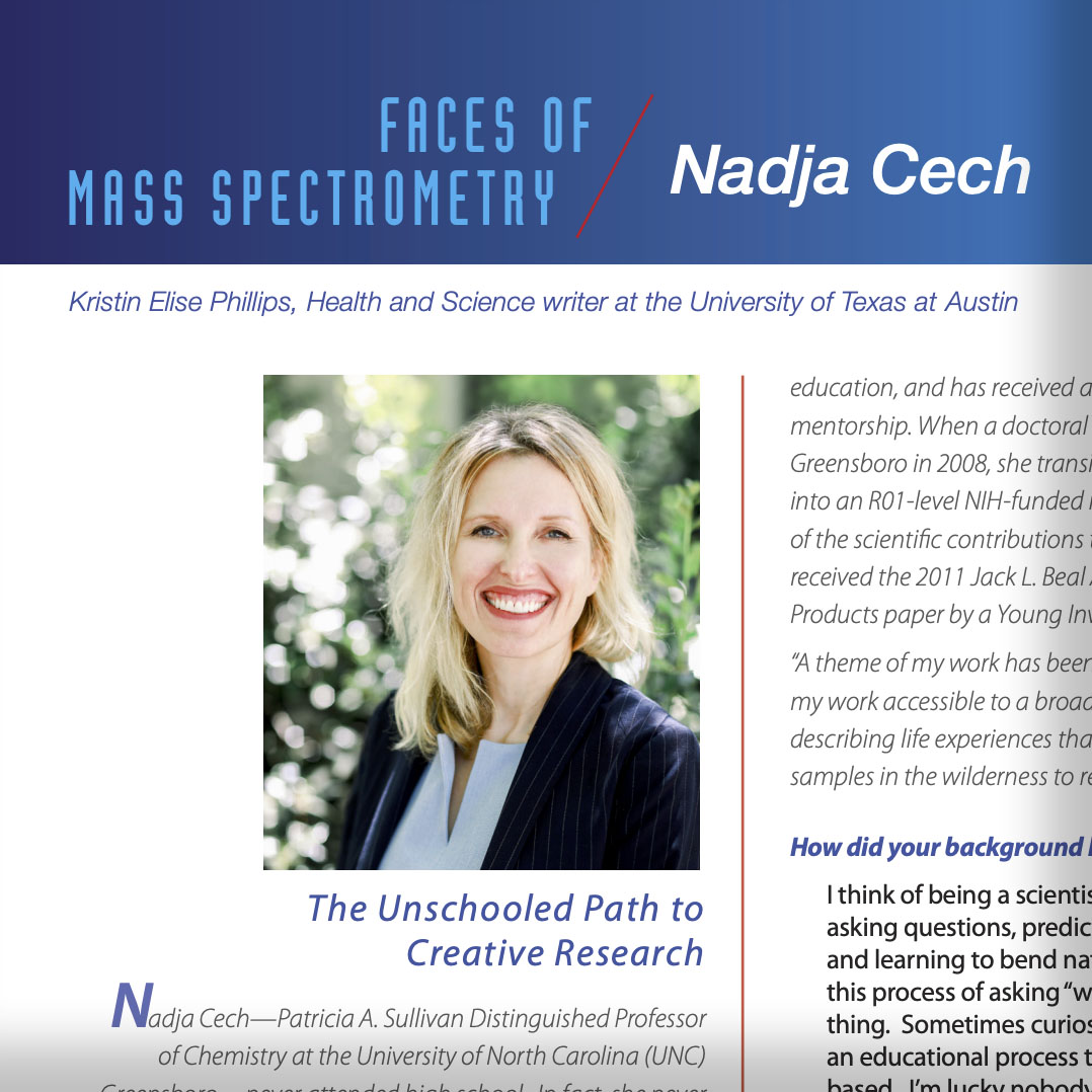 Dr. Cech Featured In ‘Faces Of Mass Spectrometry’